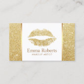 Modern Gold Glitzer Lips Ein perfektes Wochenende Visitenkarte (Vorderseite)