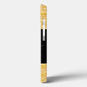 Modern Gold Glitzer Monogram Case-Mate iPhone Ca Hülle (Rückseite / Links)