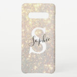 Modern Gold Glitzer Spark  | Persönliche Initialzü Samsung Galaxy S10  Hülle<br><div class="desc">Modern Gold Glitzer Spark  | Persönliche Initialzündung</div>