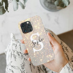 Modern Gold Glitzer Spark | Persönliche Initialzün Case-Mate iPhone Hülle<br><div class="desc">Modern Gold Glitzer Spark | Persönliche Initialzündung</div>