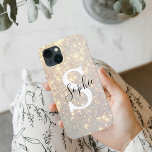 Modern Gold Glitzer Spark | Persönliche Initialzün Case-Mate iPhone Hülle<br><div class="desc">Modern Gold Glitzer Spark | Persönliche Initialzündung</div>