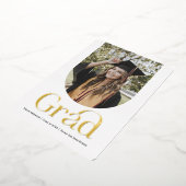 Modern Gold Grad, Ankündigung von Foto Abschluss (Gedreht)