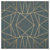 Modern Gold Green Brushstroke Geometric Stoff (Muster)