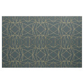 Modern Gold Green Brushstroke Geometric Stoff (Fat Quarter (45,7 x 55,9 cm))