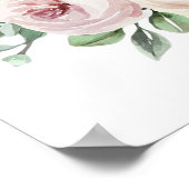 Modern Gold Greenergirl Baby Dusche Begrüßungszeic Poster (Ecke)