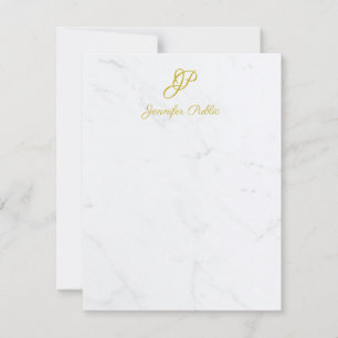 Modern Gold Hand Script Stationery Marmor Vorlage