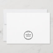 Modern Gold Happy Birthday Card (Rückseite)