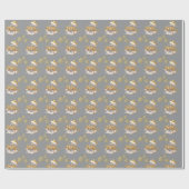 Modern Gold Holiday Gift Wrap Geschenkpapier (Flach)