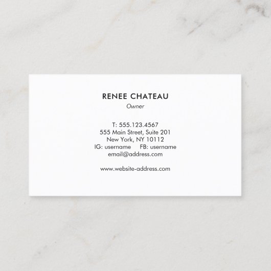 Modern Gold Horse Logo Business Card Visitenkarte (Rückseite)