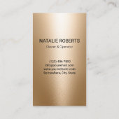 Modern Gold House Cleaning Service Housekeeping Visitenkarte (Rückseite)