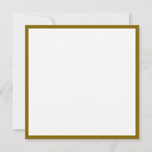 Modern Gold Hue Frame Typografy Wedding Rett Date Einladung (Rückseite)