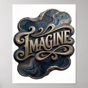 Modern Gold IMAGINE Druck Poster