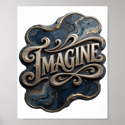 Modern Gold IMAGINE Druck Poster (Vorne)