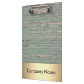 Modern Gold Imitate Fooden Company Logo Klemmbrett (Links)