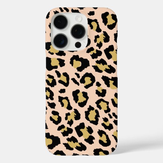 Modern Gold Leopard Cheetah Animal Print Muster Case-Mate iPhone Hülle (Rückseite)
