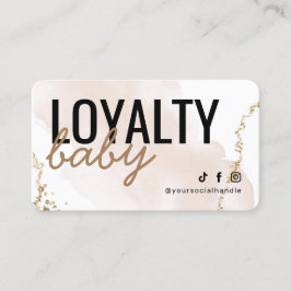 Modern Gold Loyalty Card Visitenkarte