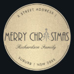MODERN GOLD MERRY CHRISTMAS FERIENADRESSE RUNDER AUFKLEBER<br><div class="desc">EINZIGARTIGE,  MODERNE,  ZEITGENÖSSISCHE,  TRENDY,  MINIMAL,  BOLD,  BRIGHT,  FUN,  CHEERFUL Produktpalette und koordinierte Kollektionen. Hoffe,  dass du...  Für weitere Anpassungen oder andere passende Artikel kontaktieren Sie mich bitte unter yellowfebstudio@gmail.com</div>