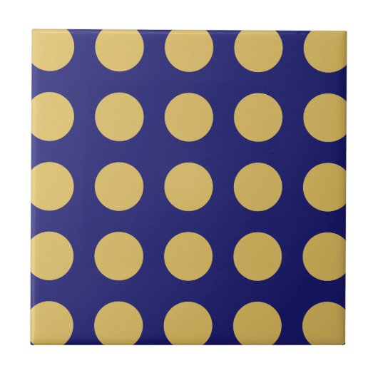 Modern Gold Midnight Blue Color Schlicht einzigart Fliese (Vorderseite)