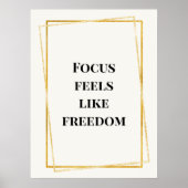 Modern Gold Minimalist Print Wall Art Poster (Vorne)