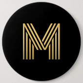Modern Gold Monogram Button (Vorderseite)
