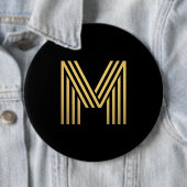 Modern Gold Monogram Button (Beispiel)