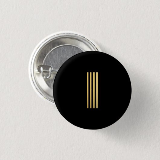 Modern Gold Monogram Button (Vorne & Hinten)