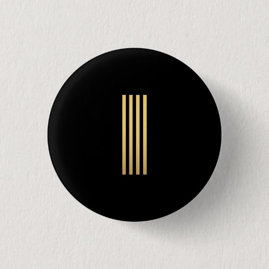 Modern Gold Monogram Button (Vorderseite)