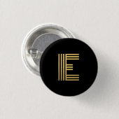 Modern Gold Monogram Button (Vorne & Hinten)