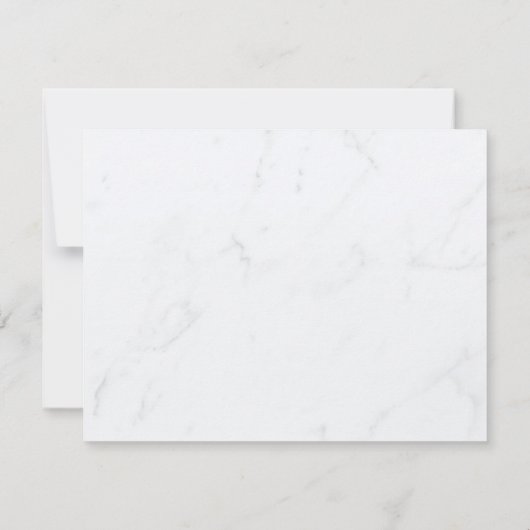 Modern Gold Monogram Calligrafy Marble Template Mitteilungskarte (Rückseite)