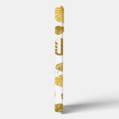 Modern Gold Monstera Tropical Blätter Muster Case-Mate iPhone Hülle (Rückseite / Rechts)