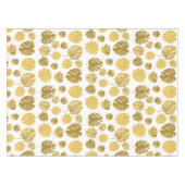Modern Gold Monstera Tropical Blätter Muster Tischdecke (Vorderseite (Horizontal))
