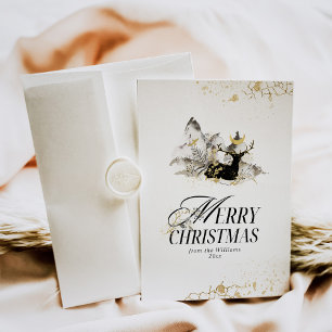 Modern Gold Moon Magic Forest Foto Weihnachten