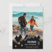 Modern Gold Mountains Trip Foto Weihnachten (Vorderseite)