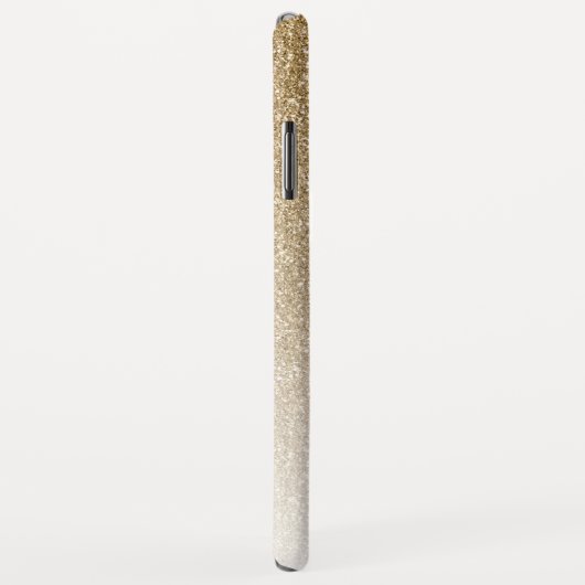 Modern Gold Ombre Imitats Glitzer Monogram Case-Mate iPhone Hülle (Hinten/Rechts)