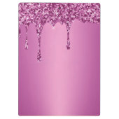 Modern Gold Ombre Marble Glam Metallfolie Klemmbrett (Rückseite)