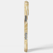 Modern Gold Palm Leaf tropisches Muster Case-Mate iPhone Hülle (Rückseite / Rechts)