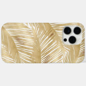 Modern Gold Palm Leaf tropisches Muster Case-Mate iPhone Hülle (Rückseite (Horizontal))