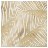 Modern Gold Palm Leaf tropisches Muster Stoff (Nahaufnahme)