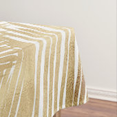 Modern Gold Palm Leaf tropisches Muster Tischdecke (Beispiel)