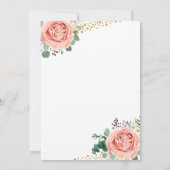 Modern Gold Pink Geometric Save the Date (Rückseite)