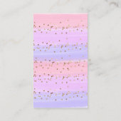 Modern Gold Pink Rainbow Baby Diaper Raffel Begleitkarte (Rückseite)