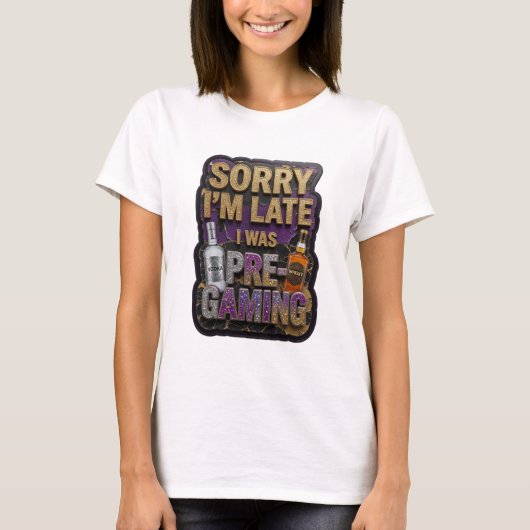 Modern Gold PRE GAMING Statement T-Shirt (Vorderseite)