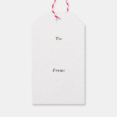 Modern Gold Script Frohe Weihnachten Geschenkanhänger (Rückseite)