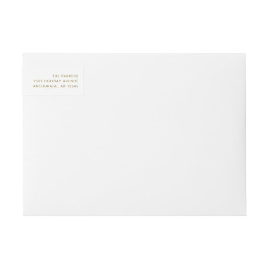 Modern Gold Script | Frohe Weihnachtsadresse (Vorderseite)