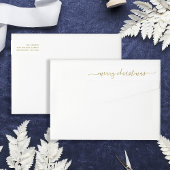Modern Gold Script | Frohe Weihnachtsadresse