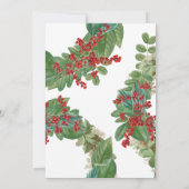 Modern Gold Script Holiday Merry Christmas Card Feiertagskarte (Rückseite)