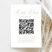 Modern Gold Script QR Code UAWG Begleitkarte