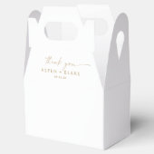 Modern Gold Script Vielen Dank für Ihre Unterstütz Geschenkschachtel (Geöffnet)