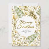 Modern Gold Script Weihnachten (Vorderseite)