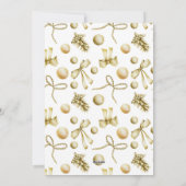 Modern Gold Script Weihnachten (Rückseite)